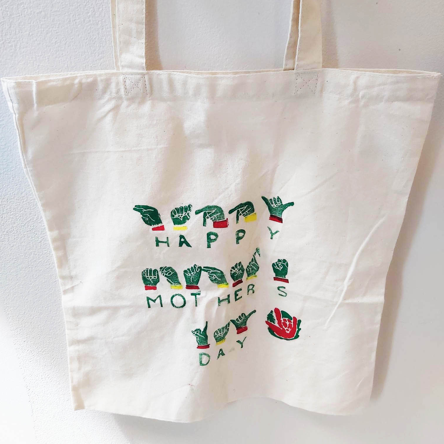 Happy Mother’s Day Tote Bag – Red and Green