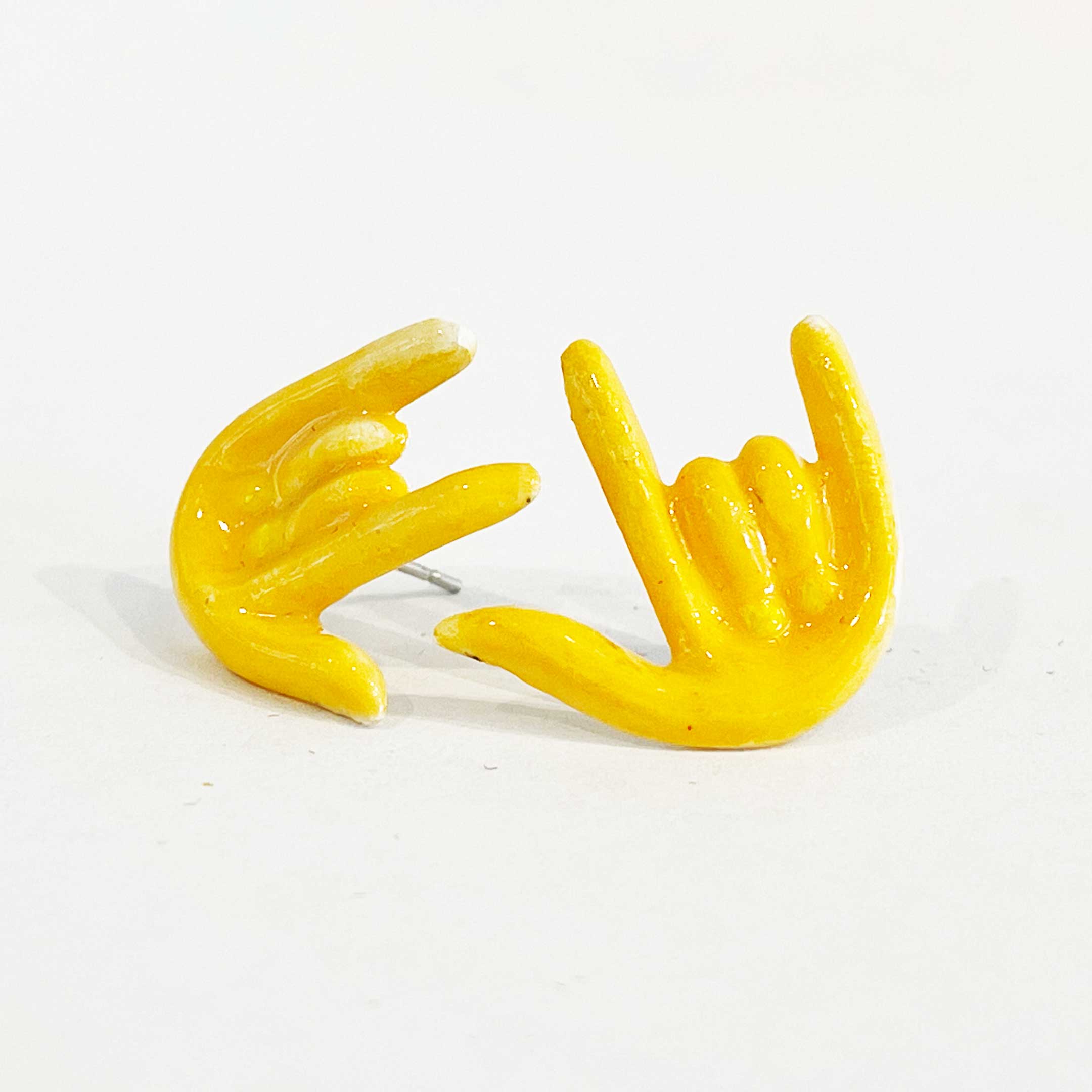 Yellow – I Love You Earrings
