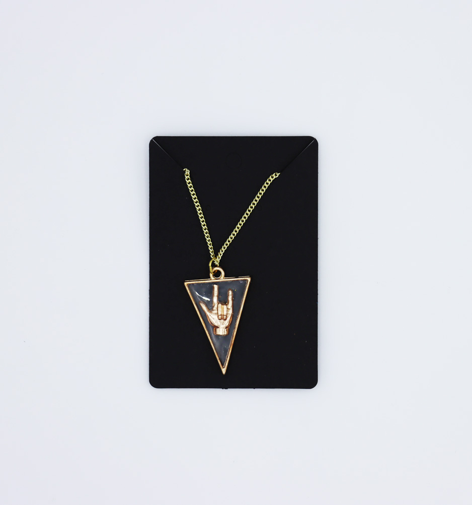Triangle ILY Necklace